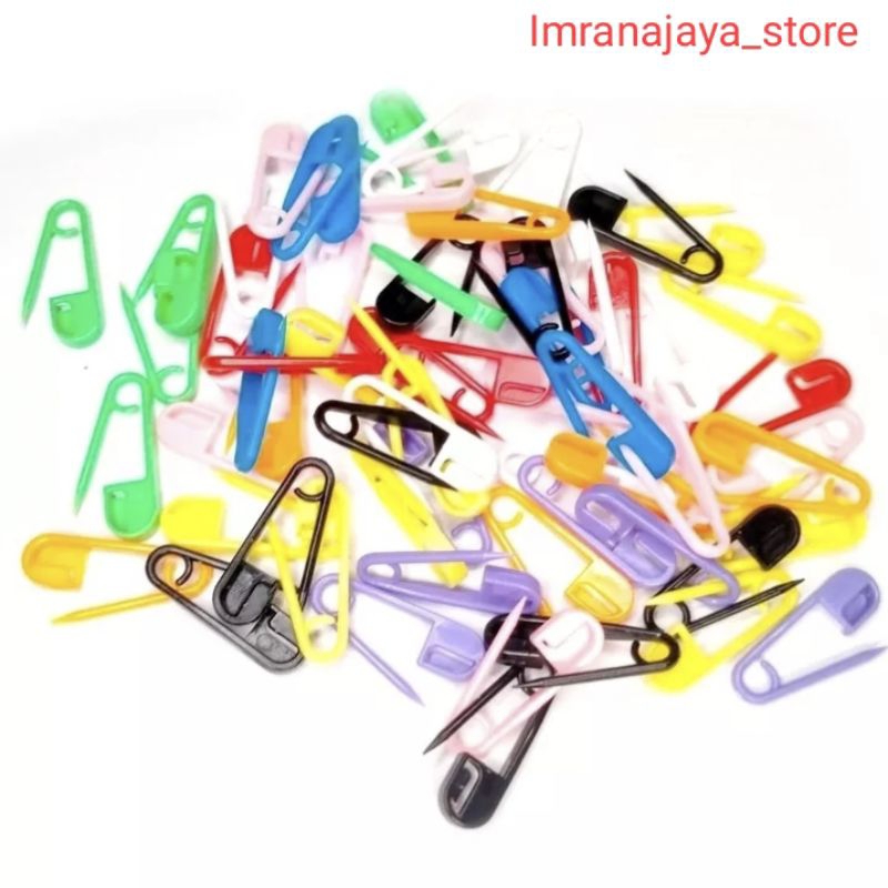 Imranajaya_Store - PENITI PLASTIK / PENITI HIJAB / PENITI PENGAIT MASKER / PENITI HIJAB RAINBOW BAHA