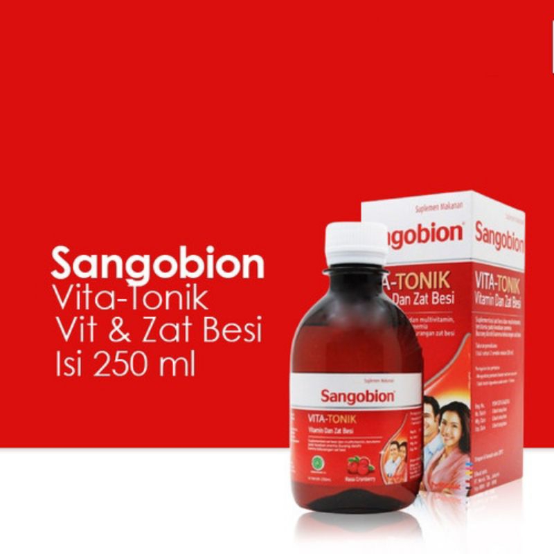 Sangobion Sirup VITA-TONIK 250ml Penambah Darah Vitamin Dewasa