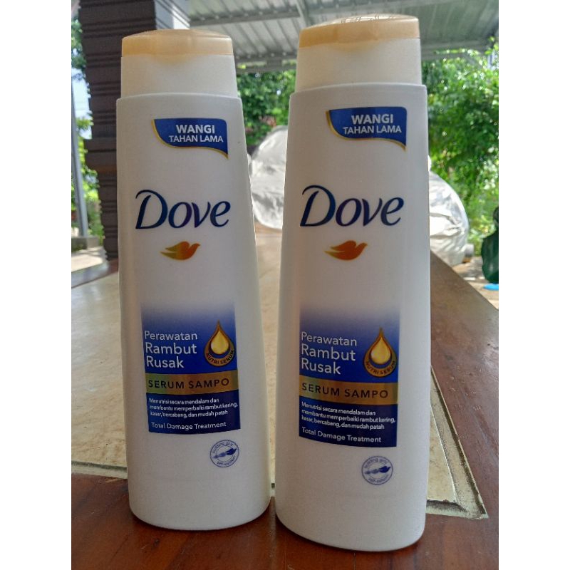 DOVE serum shampo total damage treatment dan dandruff care 135ml