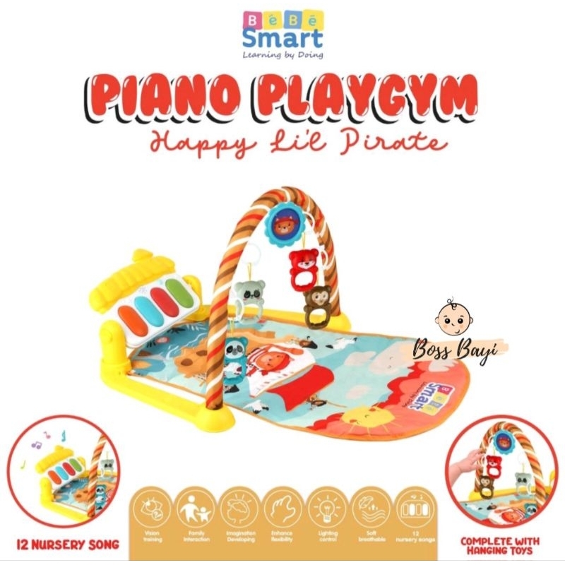 BEBE SMART - Piano Playgym / Baby Piano Playmat