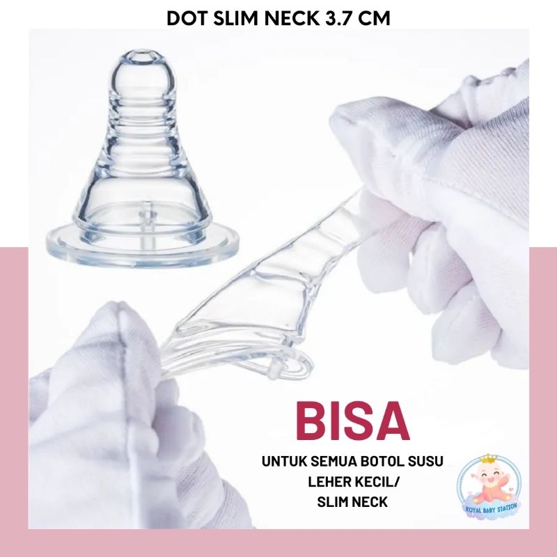 Dot Botol Susu Slim Neck 3.8cm Universal