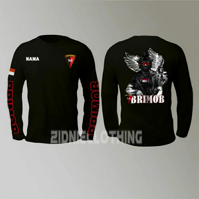 KAOS BAJU BRIMOB/ KAOS KORPS BRIMOB TANGAN PANJANG