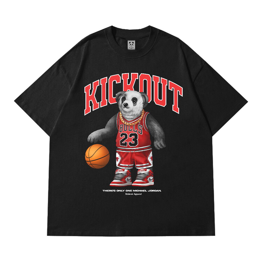 Kickout Apparel - kaos Oversize -  Jordan - hitam - unisex - vintage