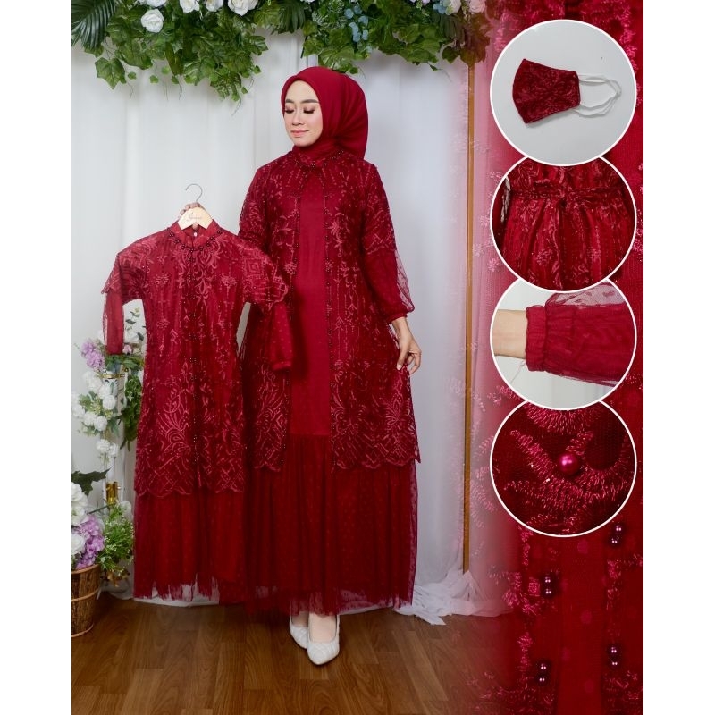 Gamis Ibu + Anak Glamor Original Butik