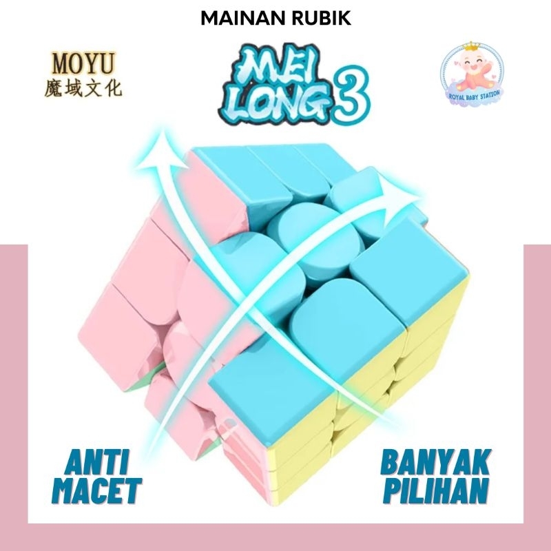 Mainan Rubik 3x3 Anti Slip