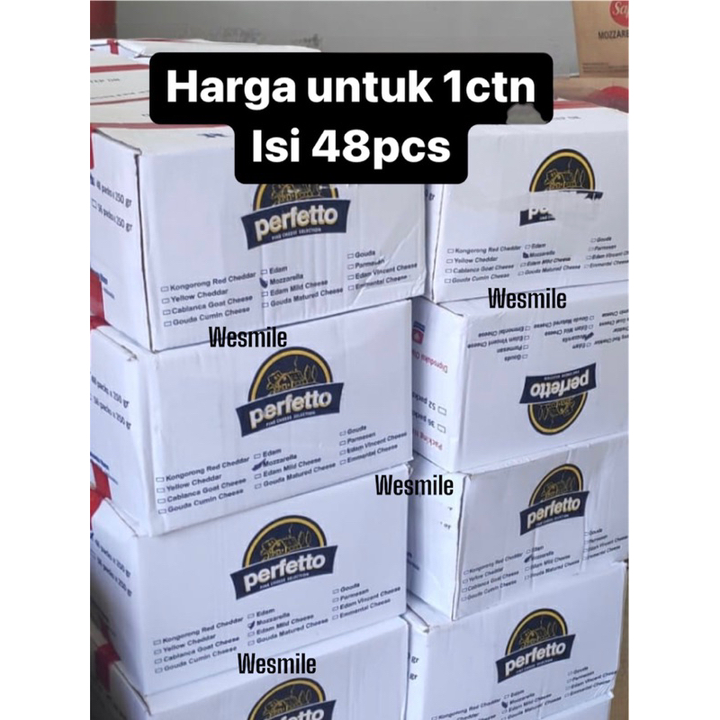 PAKET DAGANG | PROMO MURAH !! Perfetto mozzarella 250 gr 1 karton ( 48 pcs )