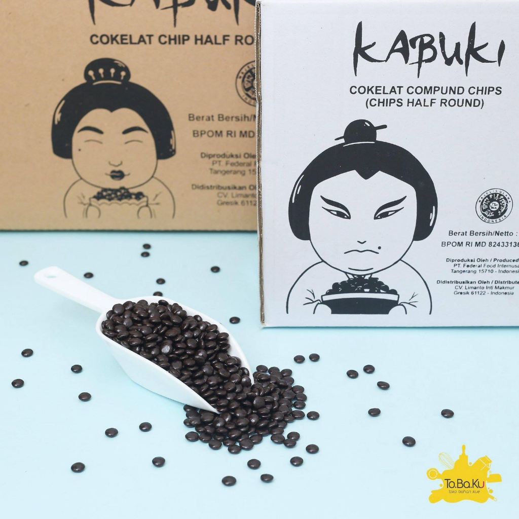 

Kabuki Choco Chip 1/2 Bulat Repack 500gr