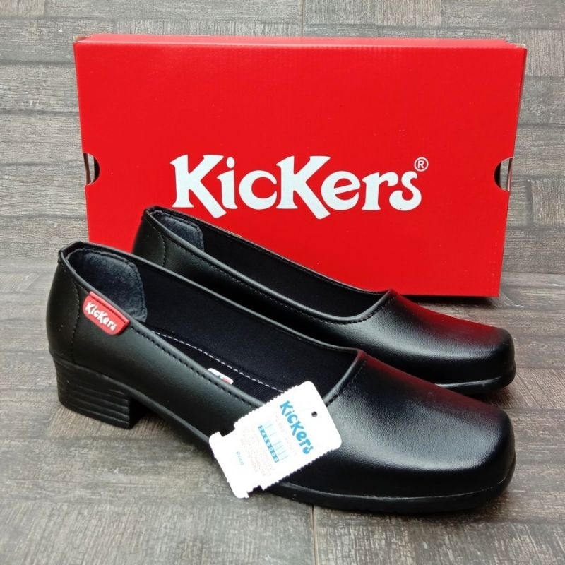 PROMO SEPATU TERLARIS DISKON Pantofel Wanita Hak 3 Cm Hitam Sekolah Paskibra Kantor COD