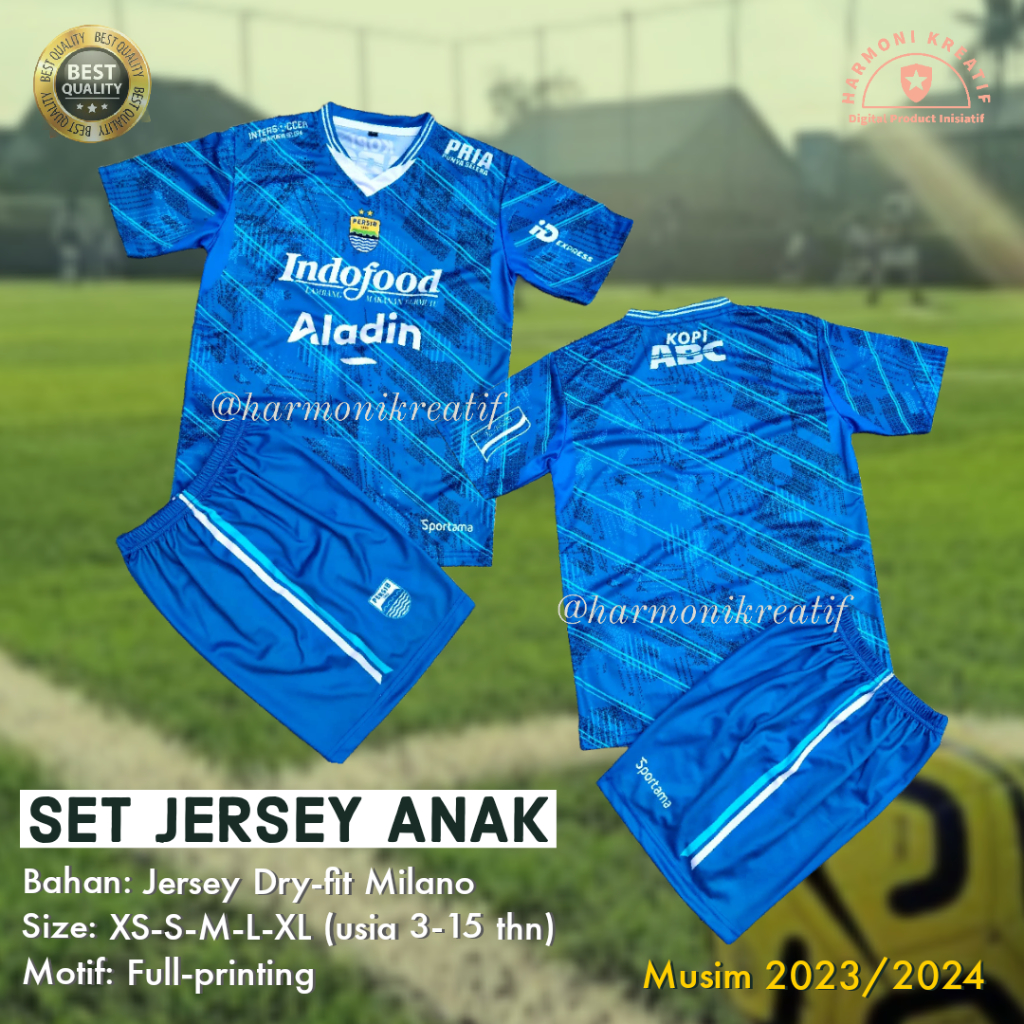 Jersey Anak Persib / Jersey Beckham / Jersey Anak Persib Bandung