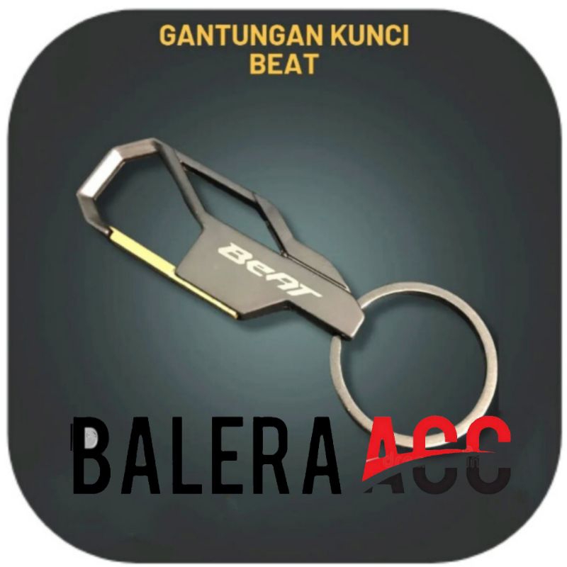 Gantungan kunci remote smart key Logo Honda BEAT Kualitas PREMIUM