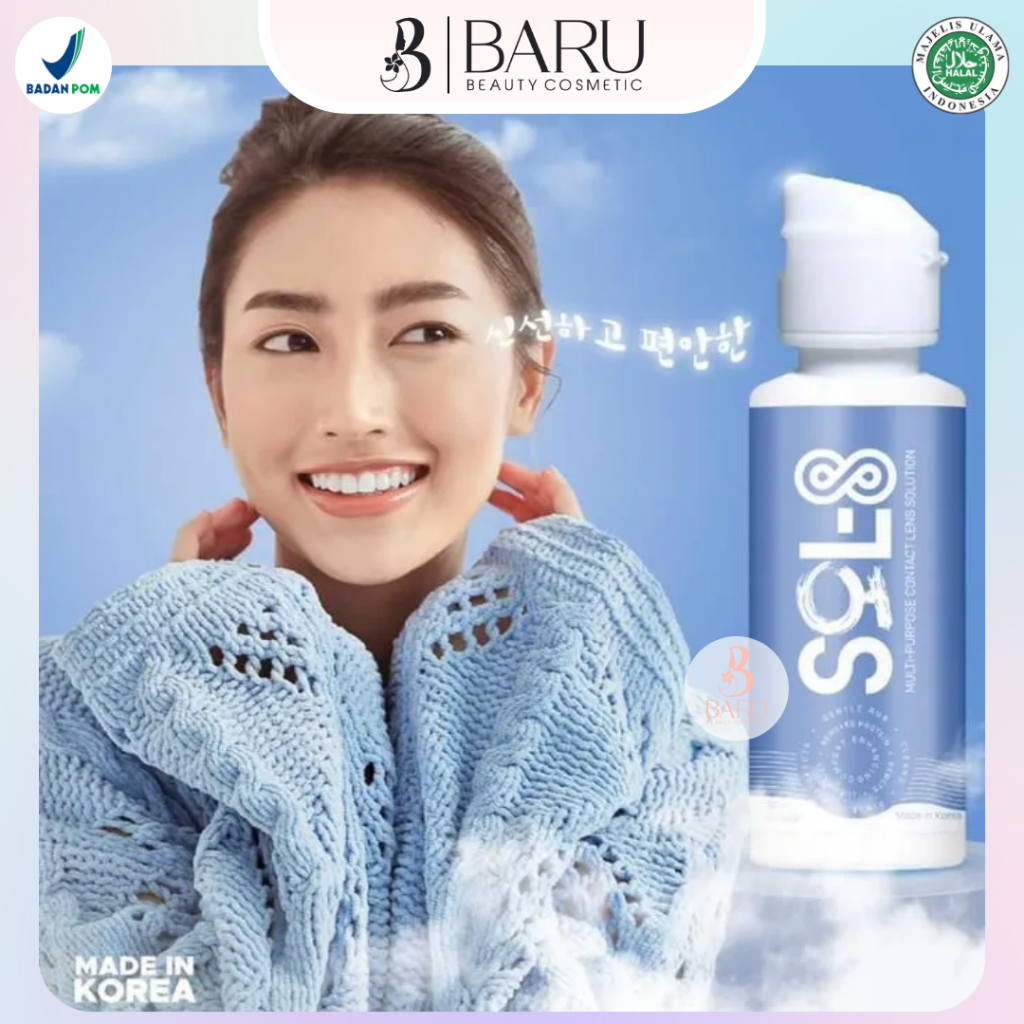 Exoticon - Sol-8 60ml | Air Softlens | Cairan Softlens | Perawatan Mata | Tetes Mata | Cairan Lensa 