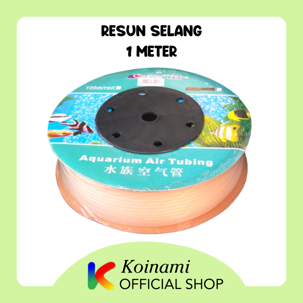 RESUN SELANG @ 1 meter / selang gelembung aqua scape aquarium / airator udara oxigen ikan koi