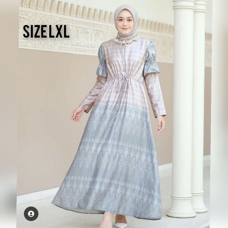 SIAP Twotone Dress Eggsalt LXL by Vanilla Hijab