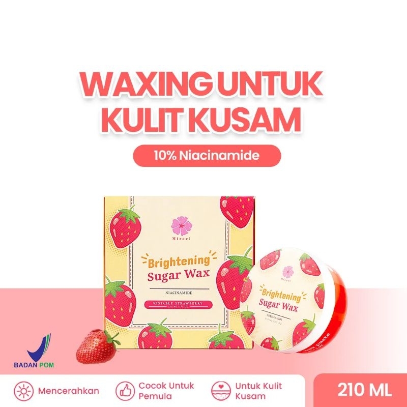 Waxing kit ||Mirael brightening strawberry sugar waxing kit