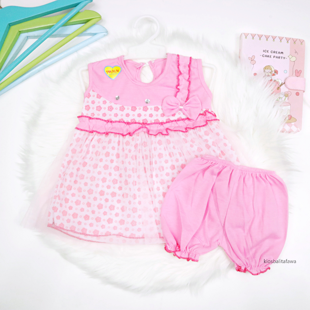 (BUY 1 GET 1) Setelan Bayi 0-12 Bulan / Anak Perempuan Baju Lengan Celana Pop Set Baby New Born