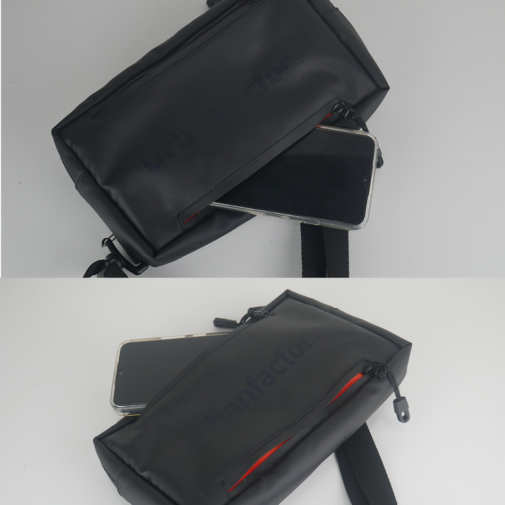 MAGNA BLACK |ManNeedMe x URBAN| Tas Selempang Pria Wanita Tas Clutch Pouch Bag Tas Tangan Hand Bag ORIGINAL