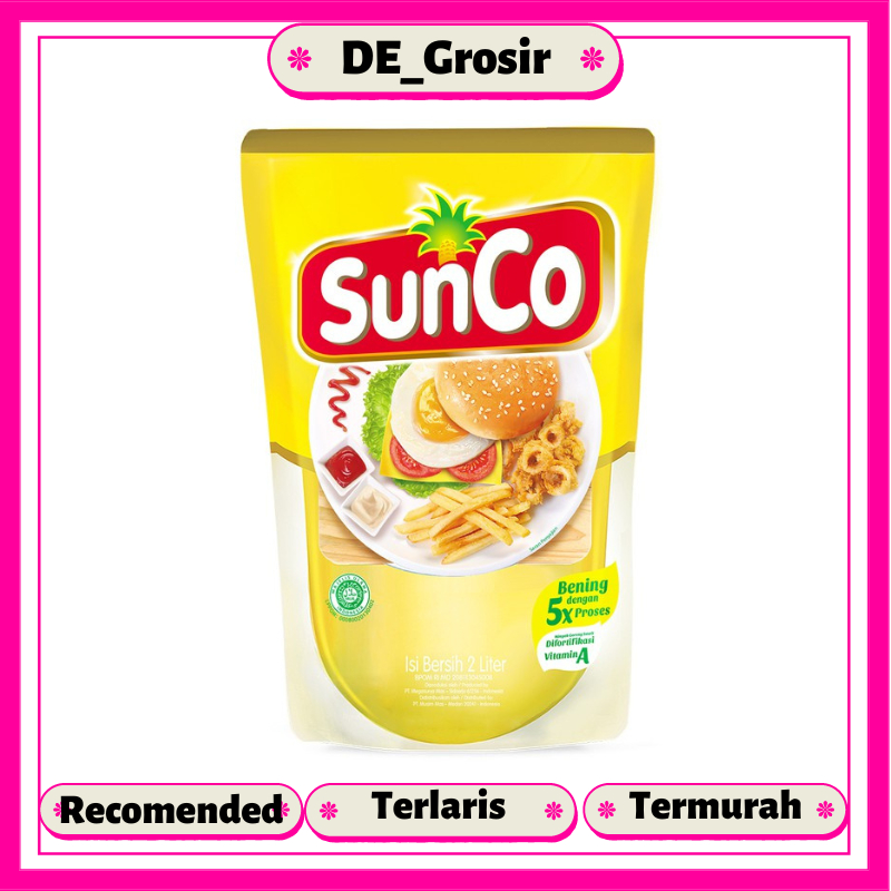 

Sunco Minyak Goreng Sawit Refill Dengan Vitamin A Kemasan 2 Liter