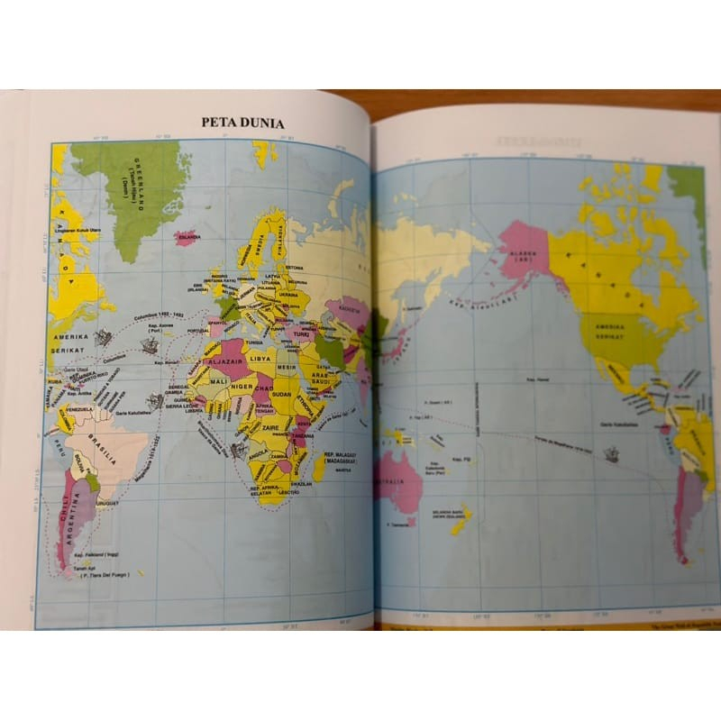 Atlas Dunia Tanggung A5 Edisi Terbaru 38 Provinsi