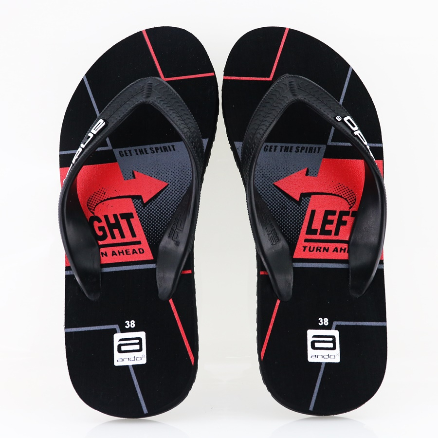 NEW Ando Skipper 01 Merah - Sandal Jepit Pria Terbaru Ando Surabaya