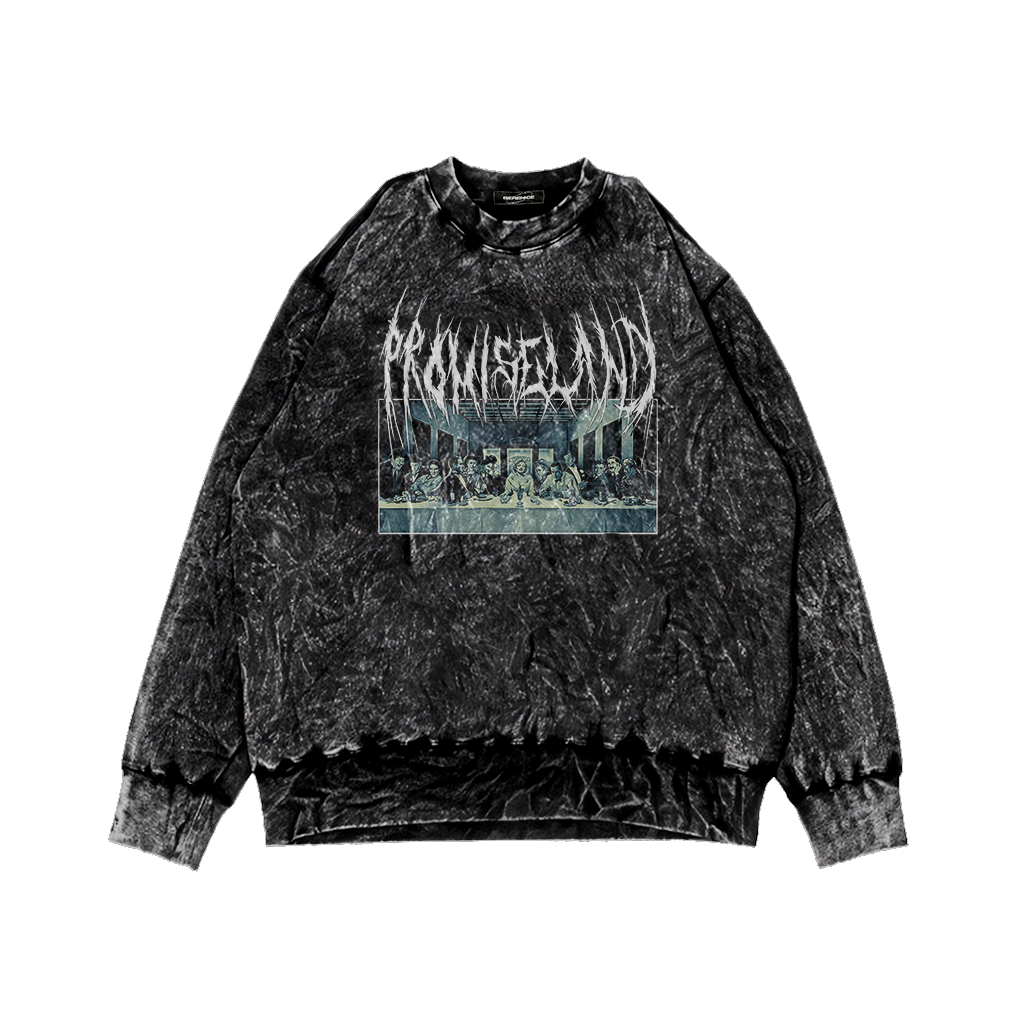 Terbaru Crewneck Pria Wanita Sandwash Motif COOLER Hits Kekinian Jaket Sweater Washed