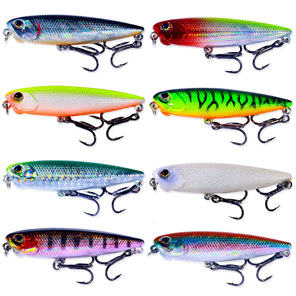 Umpan pancing pencil pensil WTD premium mancing casting permukaan ultralight floating fishing lure 6,5cm 5,5 gram