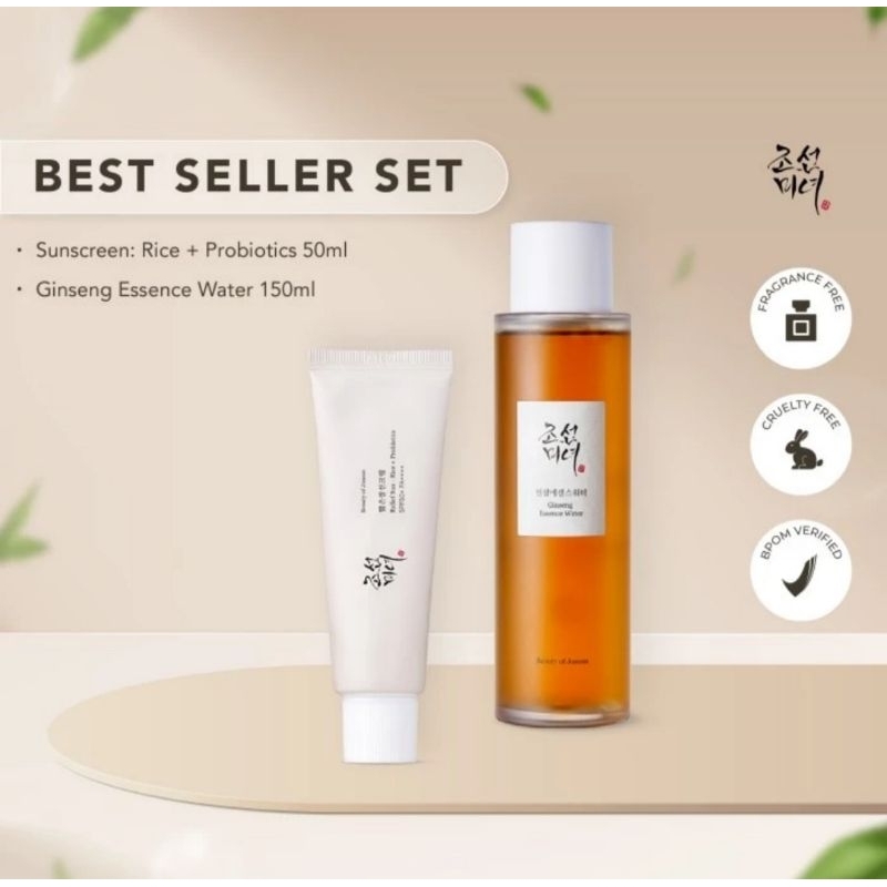 Beauty of Joseon Sunscreen + Ginseng Essence