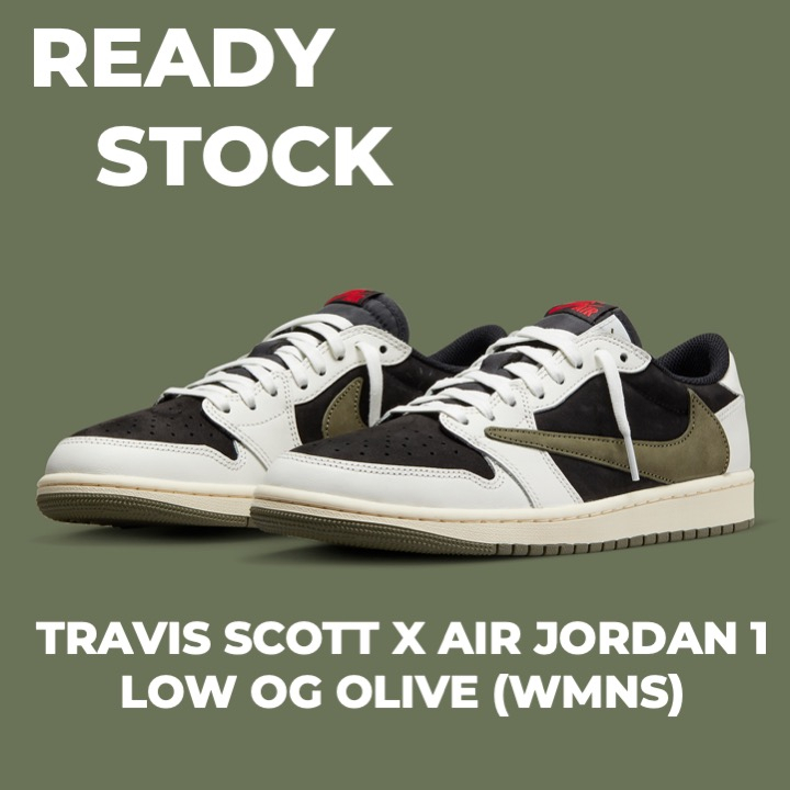 Travis Scott x Nike Air Jordan 1 Low OG Olive (WMNS)