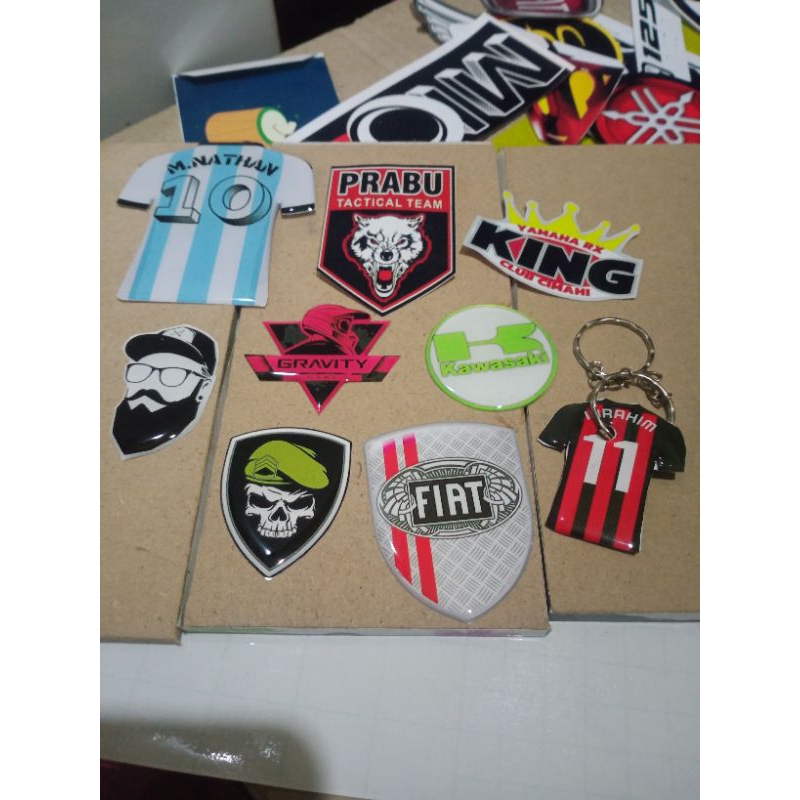 

stiker timbul custom komunitas