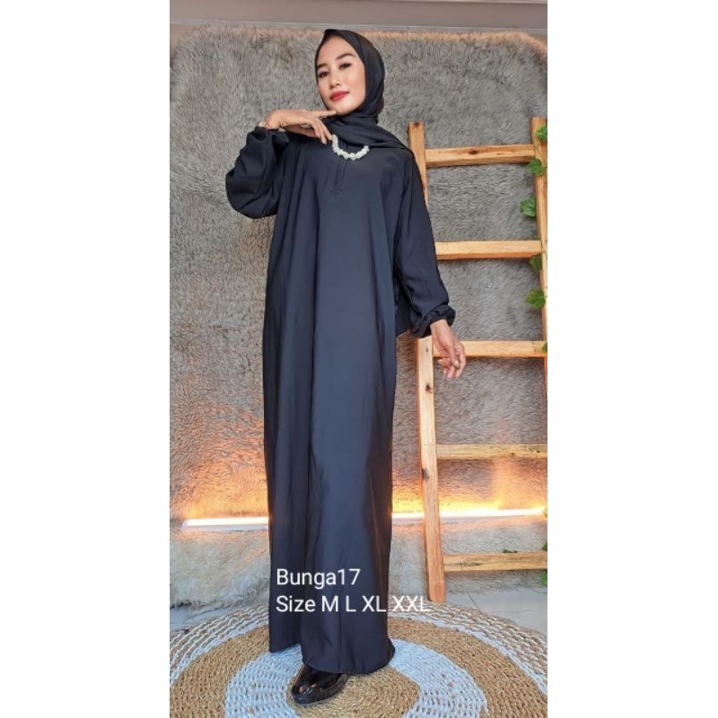 Premium series Dress Abaya Big Size Ukuran Size M L XL XXL Abaya Tangan Kerut