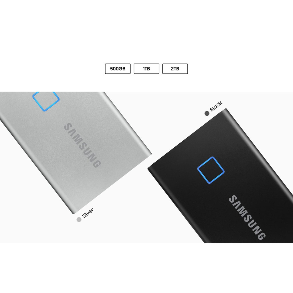 Samsung SSD T7 Touch 500GB / 1TB / 2TB Fingerprint Portable SSD External SSD Eksternal HDD Hard Disk - Garansi Distributor Resmi 3 Tahun