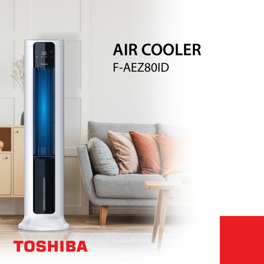 Toshiba Tower Air Cooler 7Liter F-AEZ80ID Humid Cool Airdynamic PROMOO HEBOH