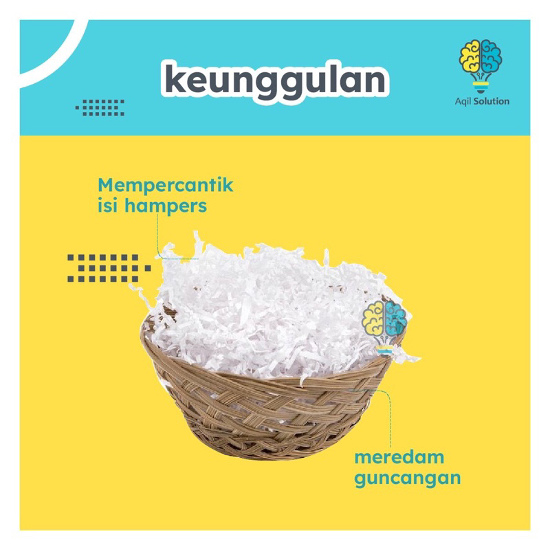 (1000 gr = 1 kg) Kertas Serut Hampers, shradded Paper, kertas cacah untuk melindungi barang pecah belah. Kertas Serut Murah 1kg Hemat