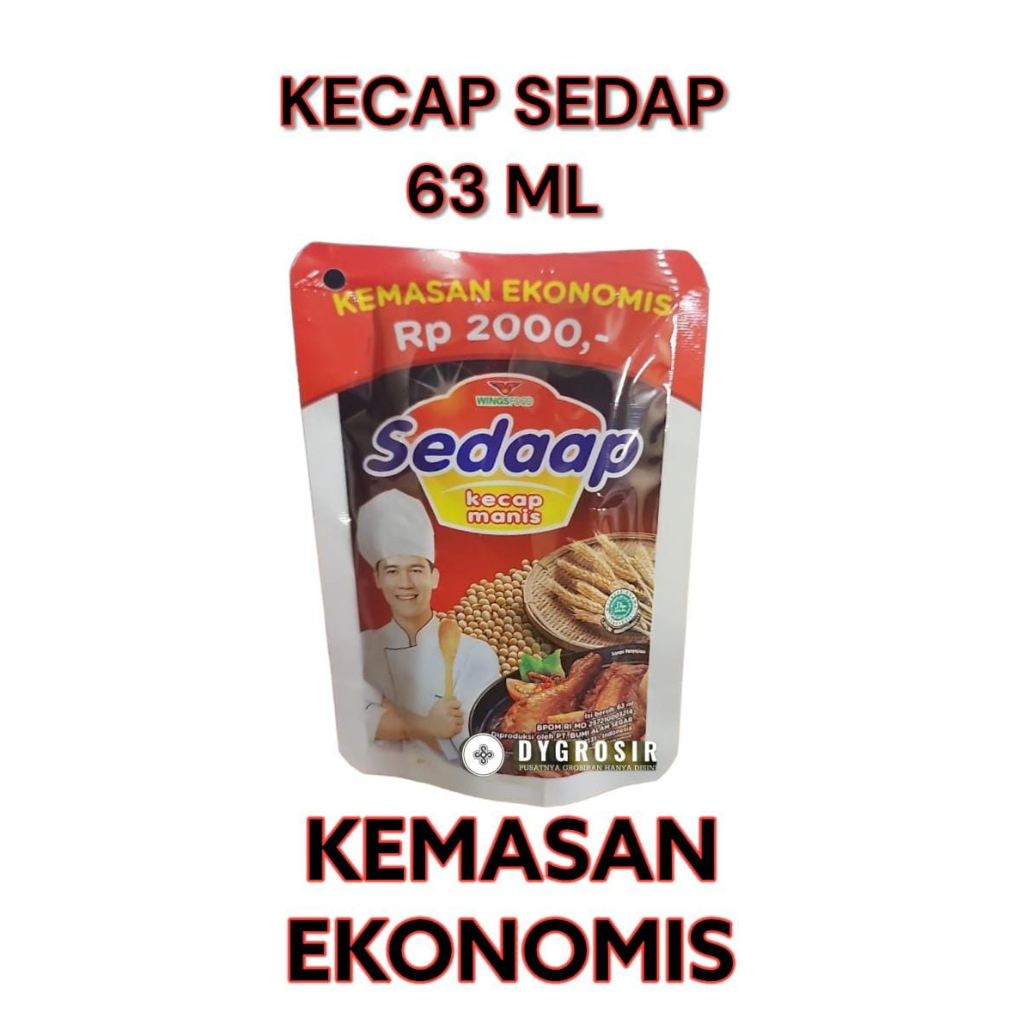 

DY ~ KECAP SEDAAP POUCH ECERAN 2000 // KECAP SEDAP 63 ML