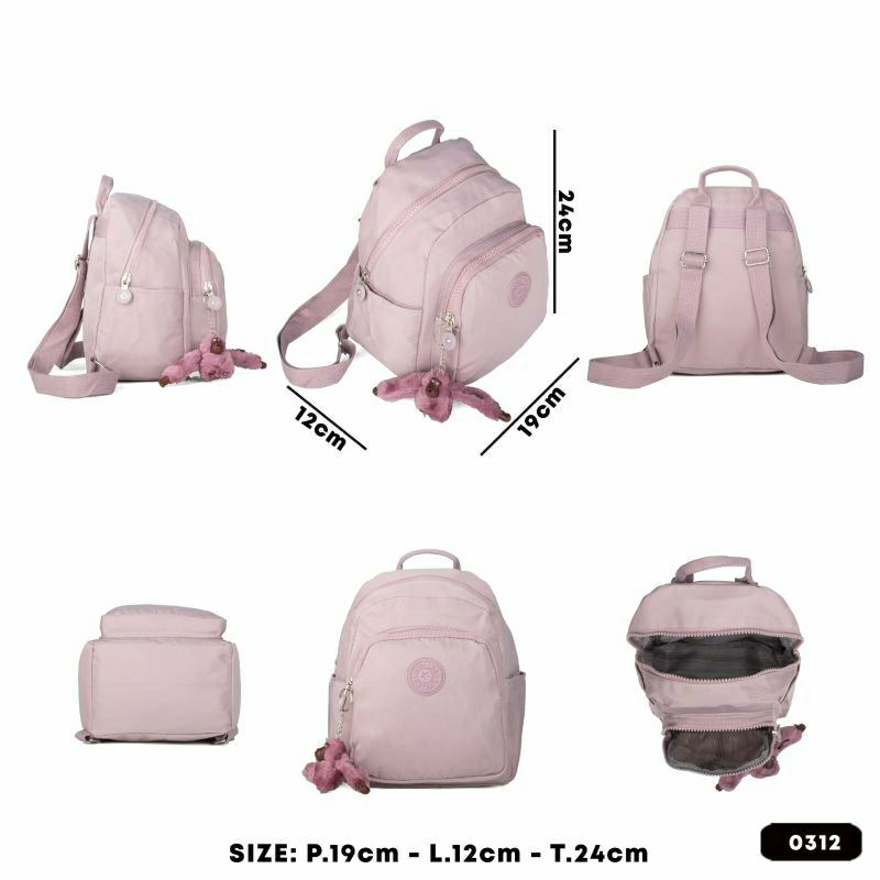 TAS WANITA IMPORT TAS KP 0312 TAS RANSEL WANITA IMPORT TAS PUNGGUNG NYLON WANITA TAS KERJA TERBARU BEST SELLER BISA BAYAR DITEMPAT.!!!!