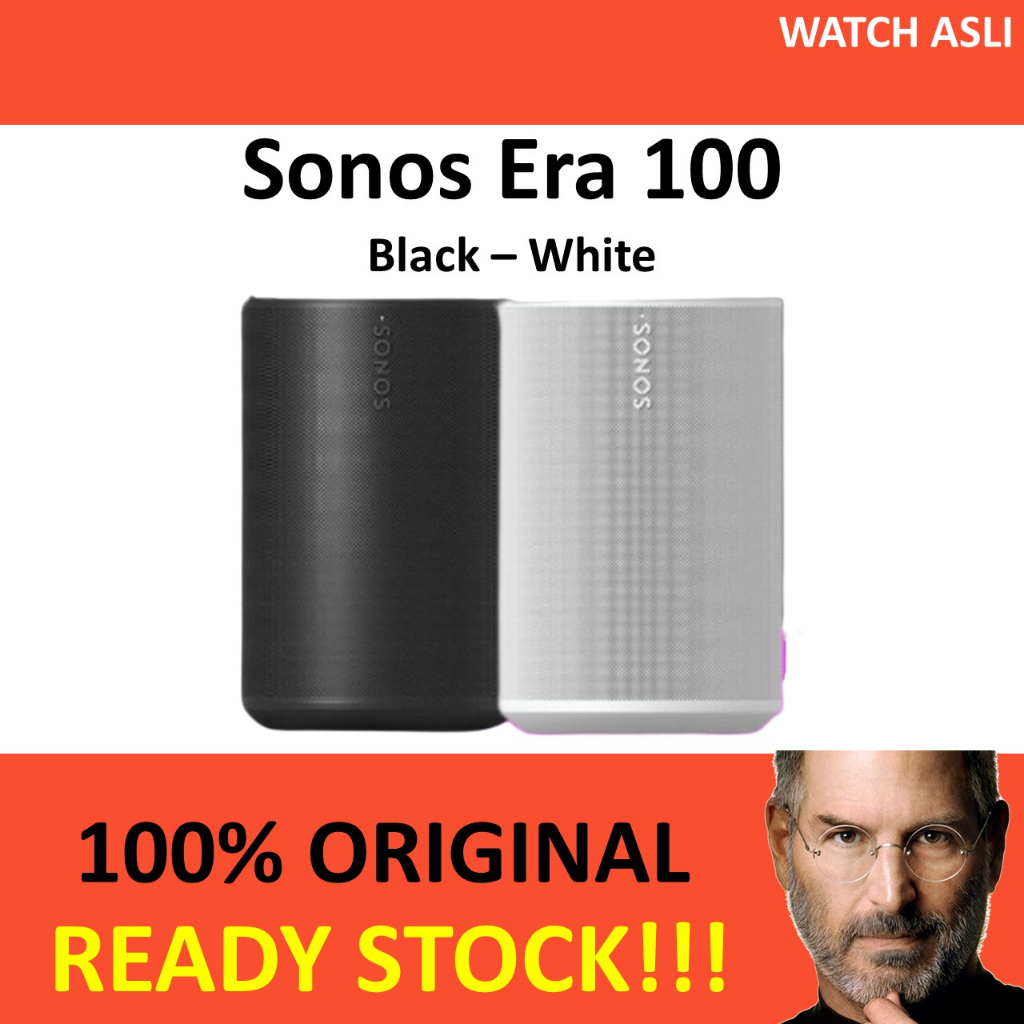 Sonos Era 100 Wireless Speaker HiFi System Bluetooth Black White Ori