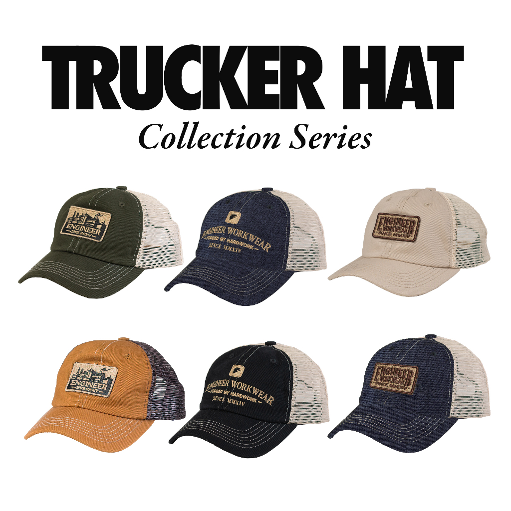 TRUCKER HAT COLLECTION-TOPI KERJA BY ENGINEER