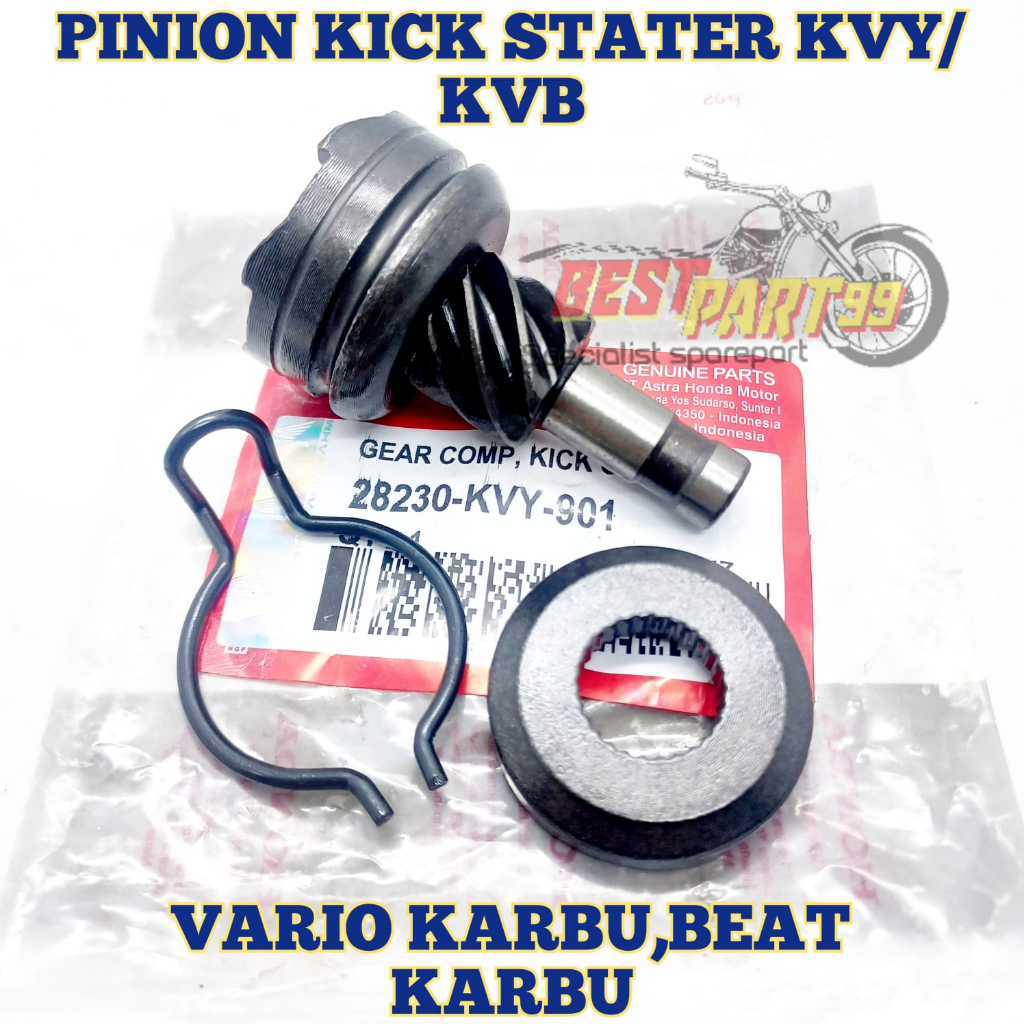 Gear Gigi Pinion Kick Stater STARTER Selah Vario karbu beat karbu lama old KVB/kvy KUALITAS ORIGINAL