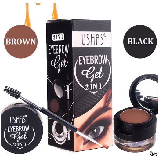 USHAS EYEBROW GEL 2IN1 - EYEBROW GEL USHAS