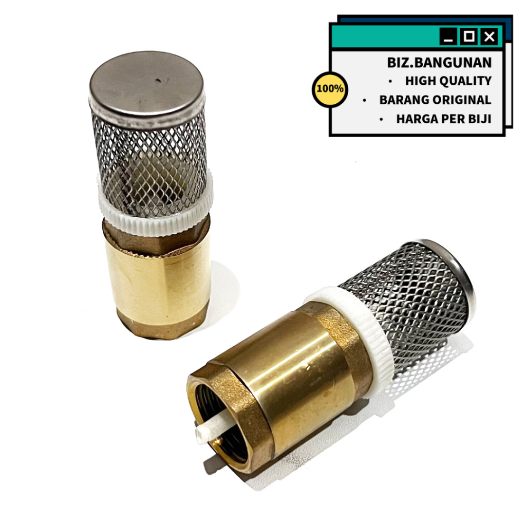 FOOT KLEP KUNINGAN 3/4&quot; - FOOTKLEP FOOT VALVE SARINGAN POMPA TANDON