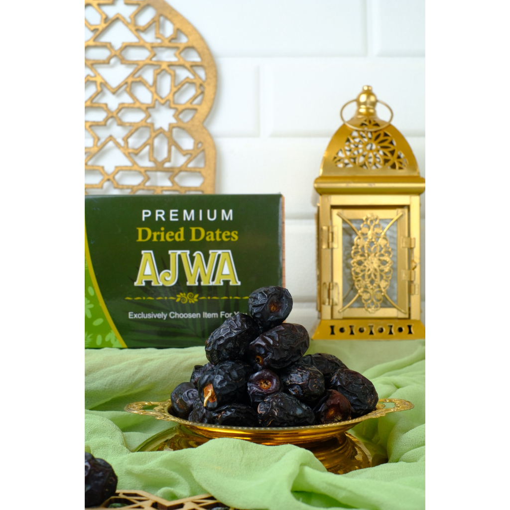 

Ruthob Rayan - Kurma Ajwa Nabi 500 Gram Matang Mengkel Premium Madinah