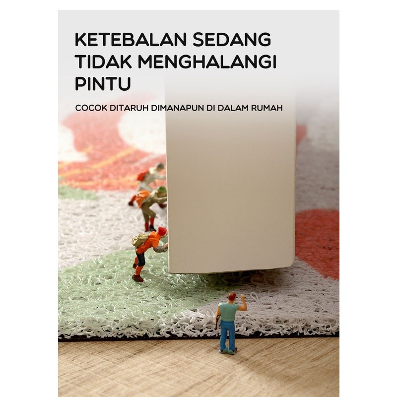 BONBOX KESET MIE BIHUN PVC ANTI SLIP KARPET PINTU DOOR MAT 45x75CM