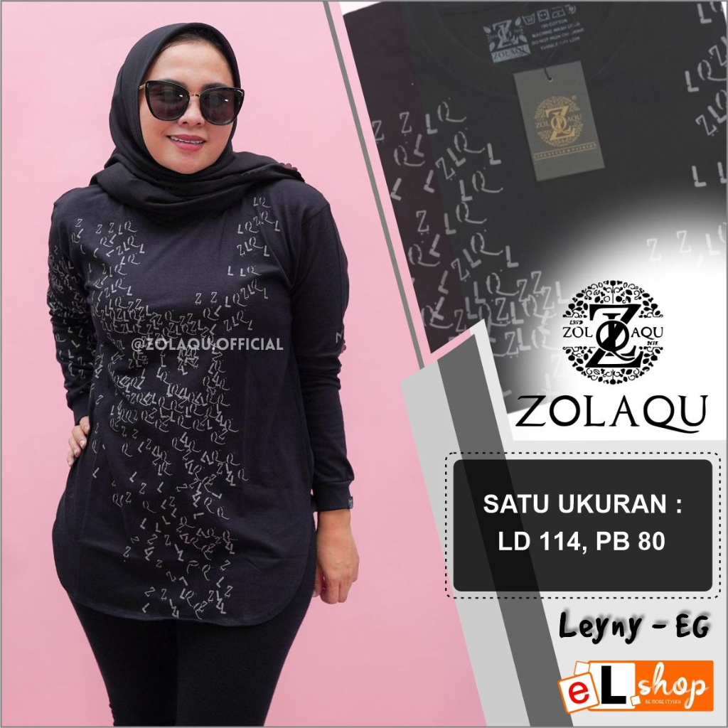 KAOS ZOLAQU ORI TERBARU 2023 ATASAN SEMI TUNIK ORIGINAL 100% PAKAIAN WANITA OUTFIT CLOTHING BAJU BLO