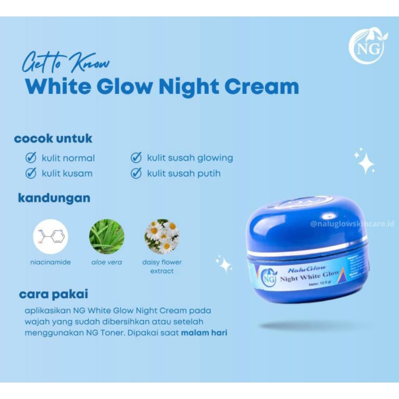 Nalu Glow Skincare | NALUGLOW SKINCARE | Paket White Glow | KRIM WHITENING