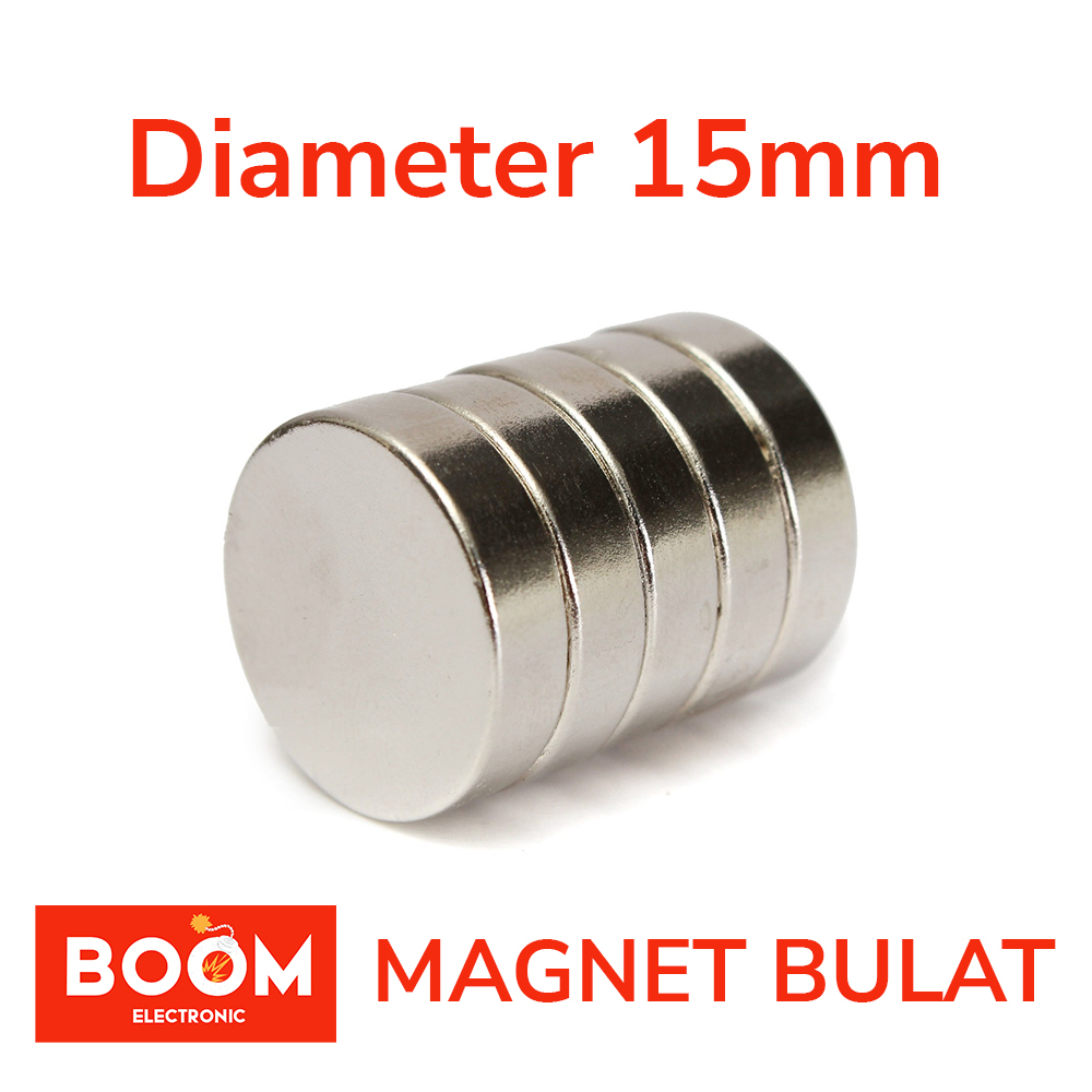 Magnet Neodymium Bulat Diameter 15mm