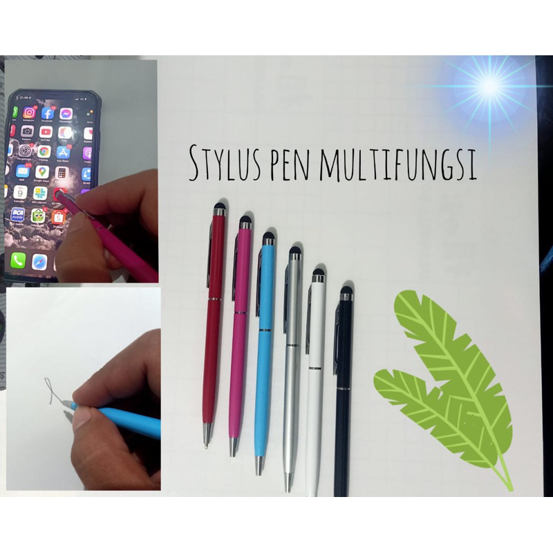 Stylus pen 2in1 multifungsi full colour