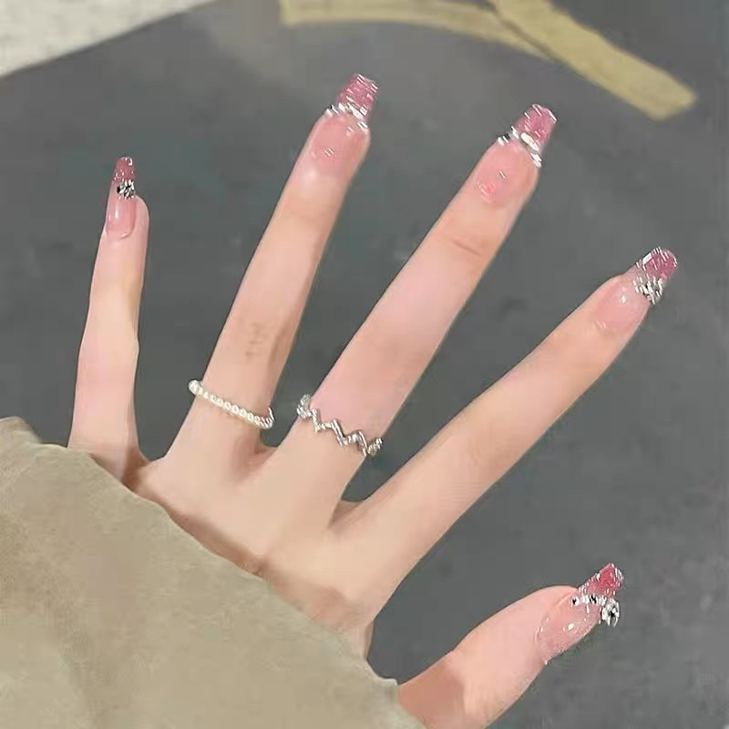 Kuku Palsu 【A161，lem sticker】Nikah Wedding False Nailart Pengantin Tangan