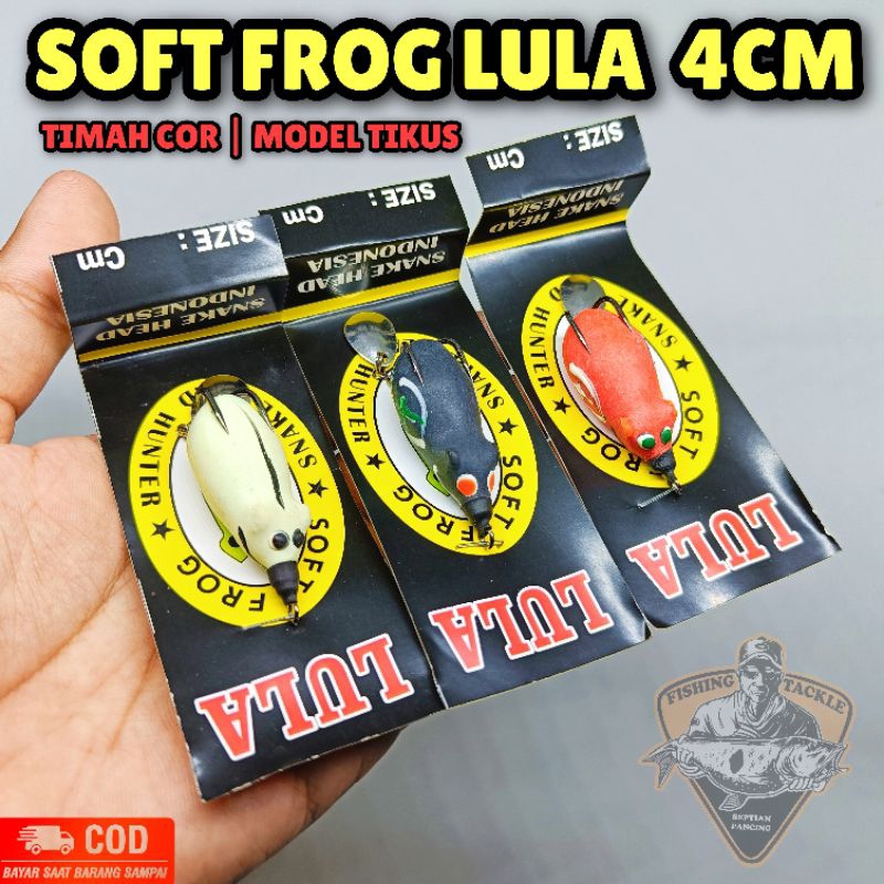Lure Soft Frog Lula Tikus 4cm Umpan Casting Gabus