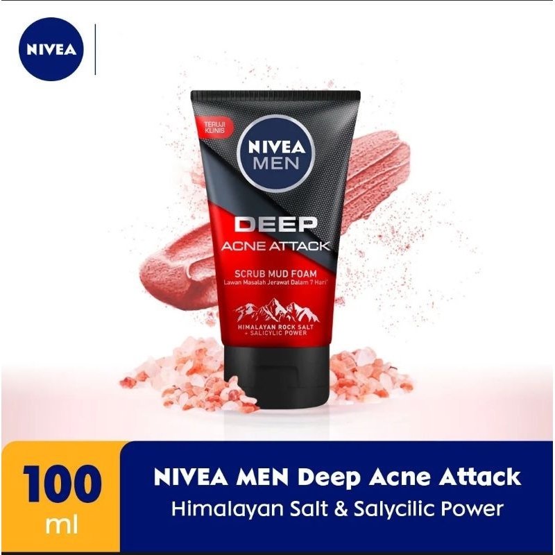 NIVEA MEN Extra Bright ; C&amp;HYA ; Deep Acne Attack ; Acne 8H ; Ance Oil Clear 100ml