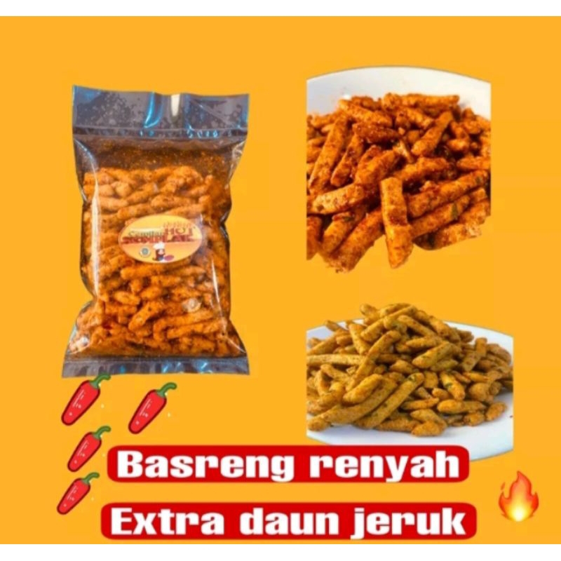 

Basreng stik hot somplak ukuran 1/4 extra daun jeruk