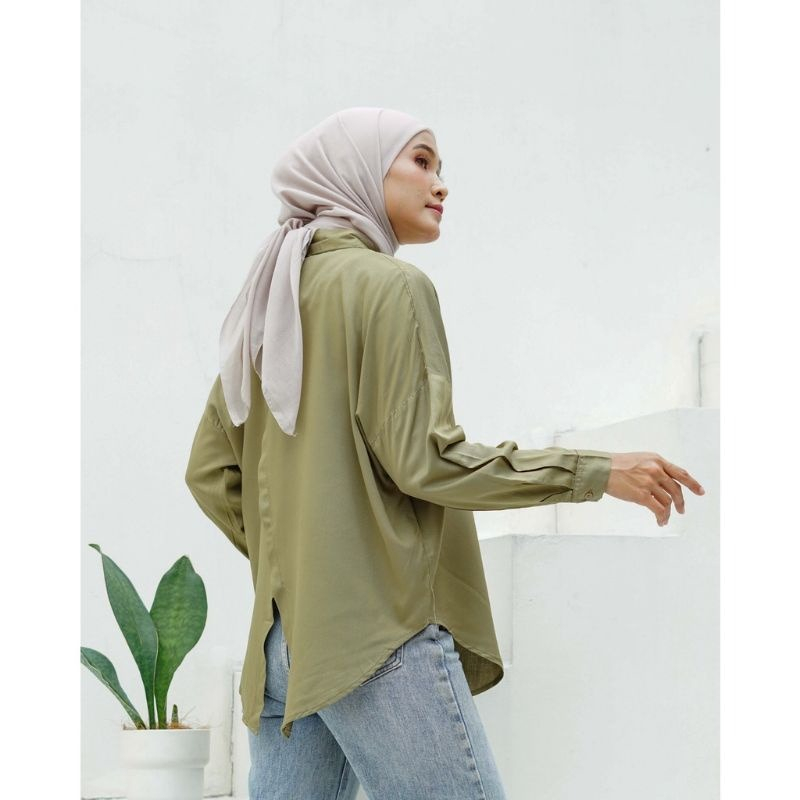 ATASAN WANITA - ELIZA LINEN SHIRT - KEMEJA WANITA OVERSIZE